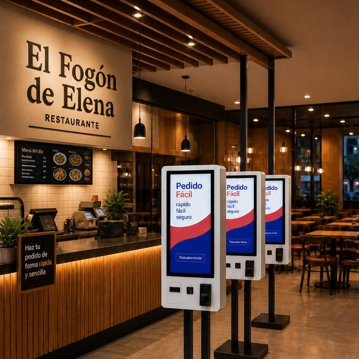 Kioscos Pedido Fácil RD instalados en Restaurante El Fogón de Elena