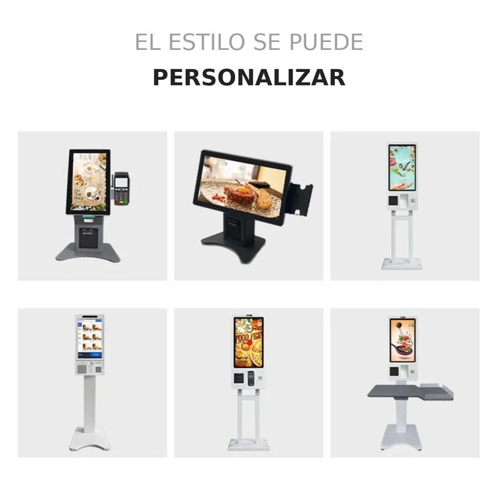 Variedad de estilos de kioscos Pedido Fácil RD